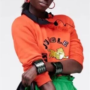 kenzo h&m orange sweatshirt large